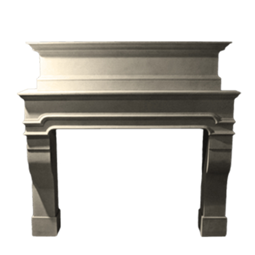 CAD Drawings Stone Yard, Inc.  Palazzo Mantel With Partial Trumeau